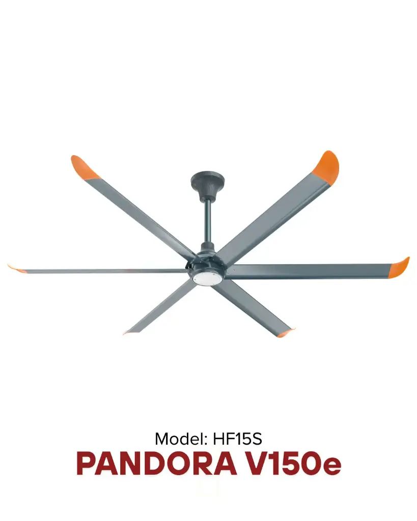 Quạt trần HVLS Pandora V150e Blue Royal